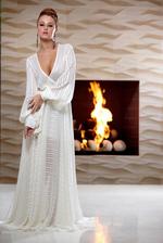 Leanna Decker Disrobes In Front Of The Fireplace 00