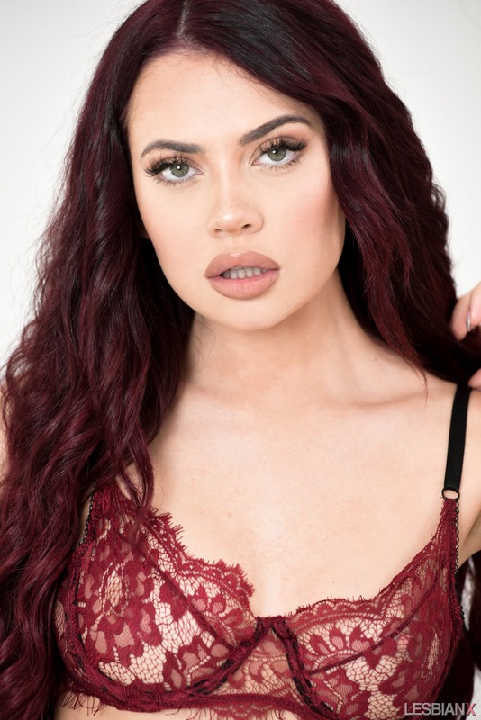 Stunning Sabina Rouge In Lace Ringerie 4