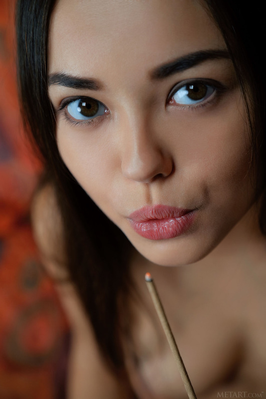 Cute Asian Brunette Li Moon Looks Stunning In Sexy Lingerie 9