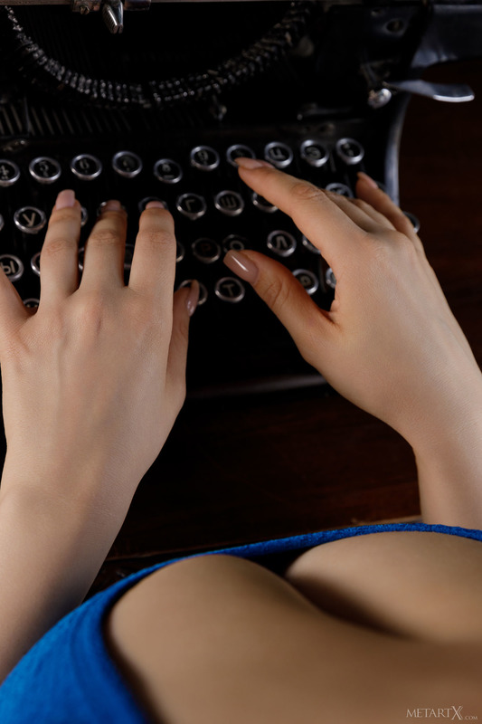 Ella is a real bombshell in her tight blue dress and high heels longingly touching her shaved pussy and just wants to be pampere 2